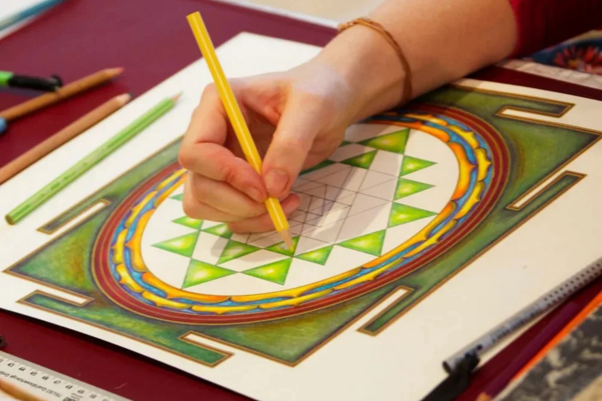 Sri Yantra Painting Meditation Level 1